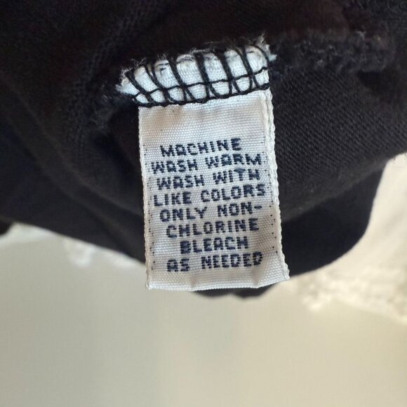 Vintage Polo by Ralph Lauren Black Long Sleeve Turtleneck Shirt Embroidered Logo - Picture 7 of 8